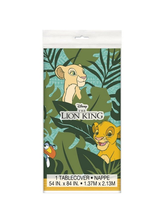 Unique Disney Lion King Rectangular Plastic Table Cover 54" X 84" 1 Pc - Image 1