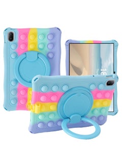 General Case Compatible with Huawei MatePad SE 11 inch 2024 Kids Soft Silicon 360 Rotating Ring Stand Cover with Should Strap  - Image 1