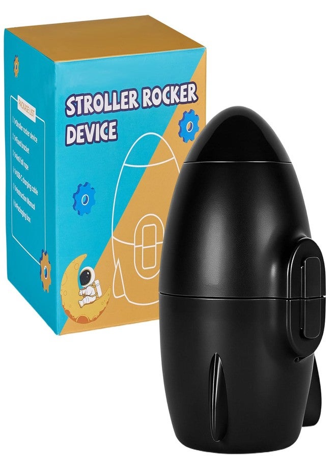 KIYPUT Portable Stroller Rocker Sleep Aid, Fits All Strollers and Prams,Gently Rocks Any Stroller or Pram, Rechargeable Bouncer with Adjustable Speed Black - Image 1
