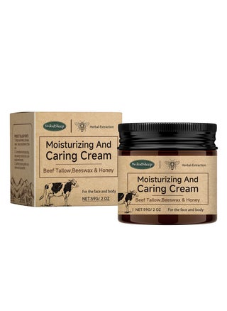 Beef Tallow Honey Balm - Beef Tallow for Skin with Beef Tallow,Beeswax and Honey,Moisturizing, Caring and AntiAging ,Grass Fed Beef Tallow Face Cream (2OZ) - pzsku/Z5A0D8A3360B516E5D304Z/45/_/1728618296/93821b28-5074-4677-9d1d-14444771728b