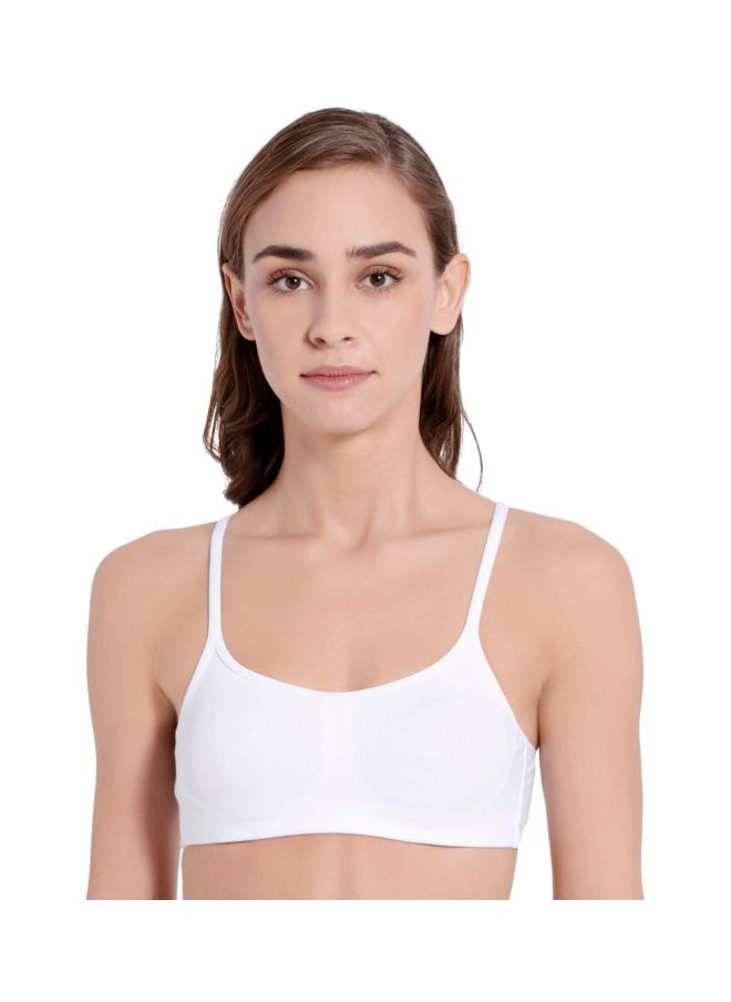 JOCKEY - Jockey SS12 Women Wire free Non Padded Super Combed Cotton Elastane Stretch Full Coverage Beginners Bra with Adjustable Straps - Image 1