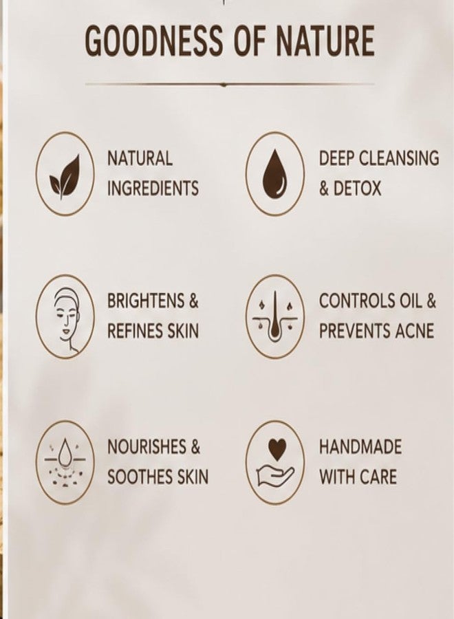 FINEXEL Coffee Multani Mitti Handmade Soap Natural Skin Cleansing Bath Bar for Oily Skin Tan Removal Deep Cleansing Soap .Natural Skin Cleansing, For Oily Skin, Tan Removal, Deep Cleansing(Pack of 3) - Image 5