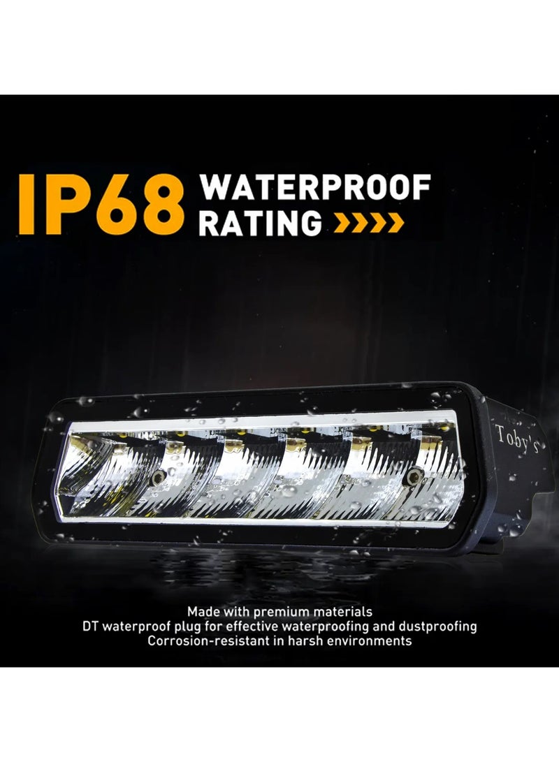 توبيز شريط إضاءة LED 7 بوصات 30 وات 3000LM من توبي، قطعتان - Image 3