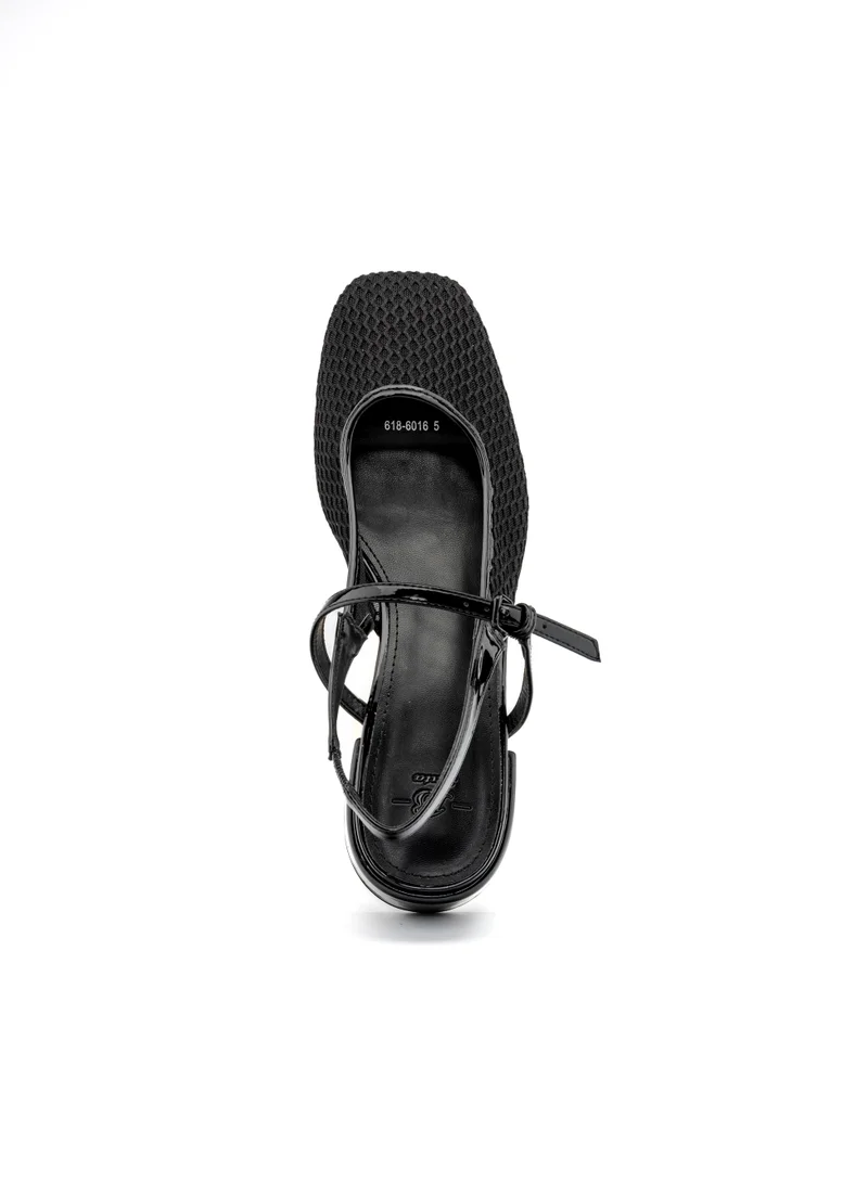 Bata Black Slingback Low Heel Shoes for Women | Best Price UAE