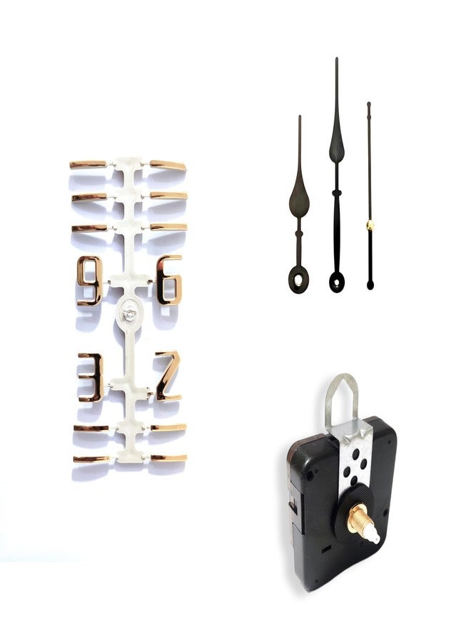 Epoxy Fusion Wall Clock Movement, Numbers, Numerical Clock Mechanism Set, DIY Clock Mechanism kit, Clock Mechanism Set with Numbers and Hands (Set of 1) (151) - Image 1