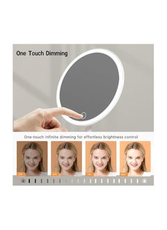 Generic Vanity Mirror Makeup Mirror with 3 Light Modes - Led Mirror Makeup with Compact 5X Magnifying Mirror, Make Up Mirror with Light, Light Up Makeup Mirror, Rechargeable Lighted Makeup Mirror  - Image 2