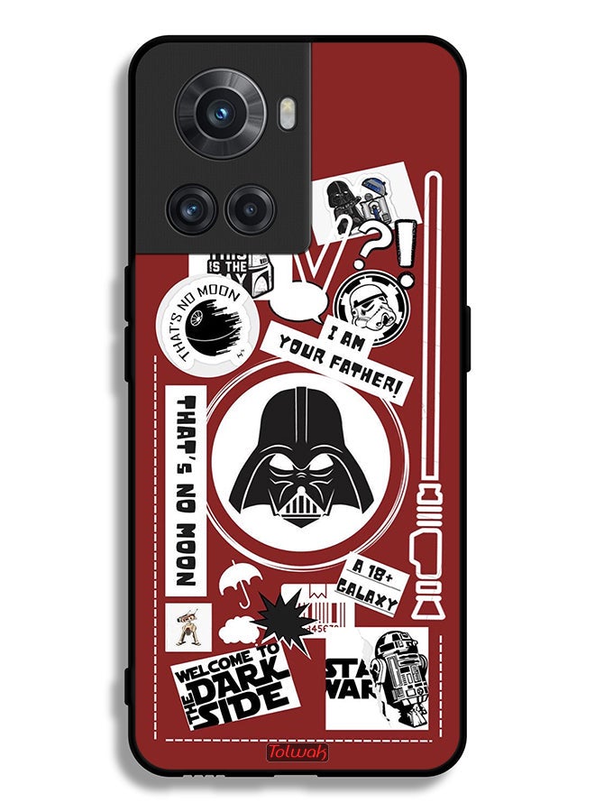 Tolwak OnePlus 10R 5G Protective Case Cover Welcome To The Dark Side Sticker - Image 2