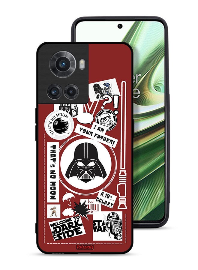 Tolwak OnePlus 10R 5G Protective Case Cover Welcome To The Dark Side Sticker - Image 1