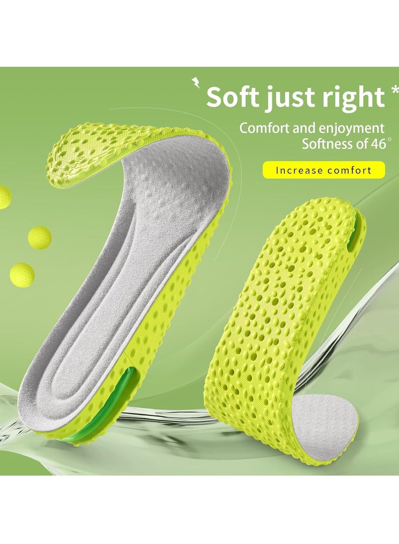 GUDOO Height Increase Insoles Air Cushion Taller Shoe Insoles Heel Insert for Men and Women Heel Cushioning Shock Absorption Relieve Foot Pain - Image 2