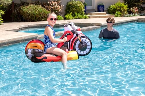 Poolmaster Inflatable Swimming Pool Float Rider Pool Toy for Kids Motorcycle - Image 5