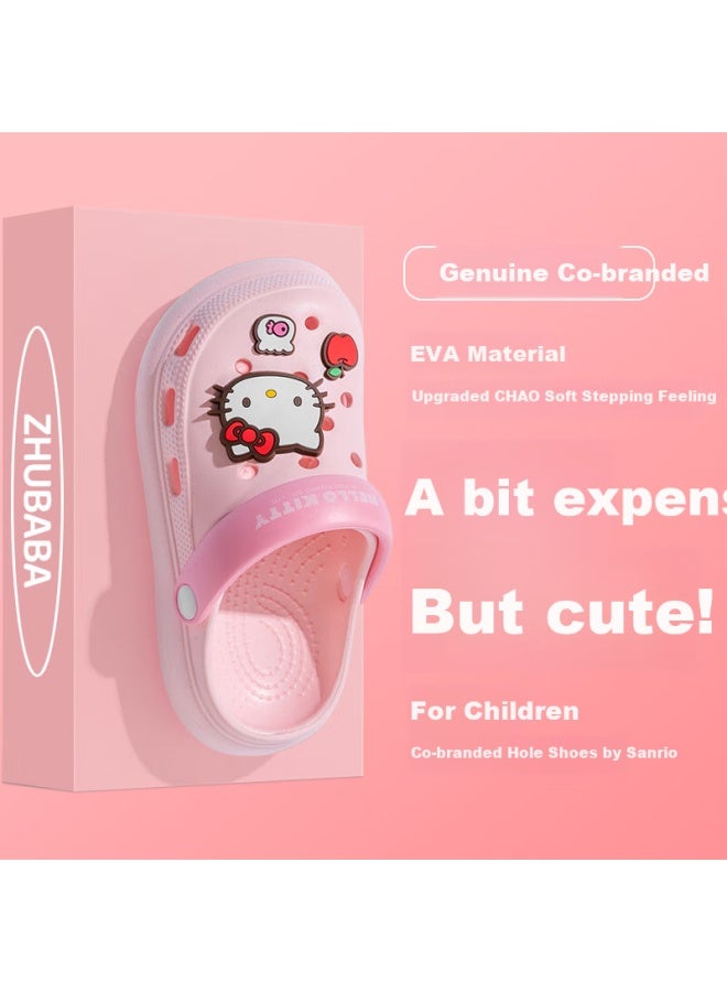 Daddy Pig Piggy Dad Children's Slippers For Girls 6-12 Years Old Summer Home Indoor Girls Baby Bath Anti-slip Sanrio Hole Shoes Pink 17 - Image 4