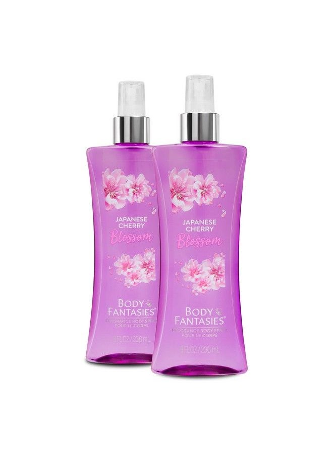 Body Fantasies Signature - Fragrance Body Spray Japanese Cherry Blossom 8 Fl Oz (Pack Of 2) - Image 1