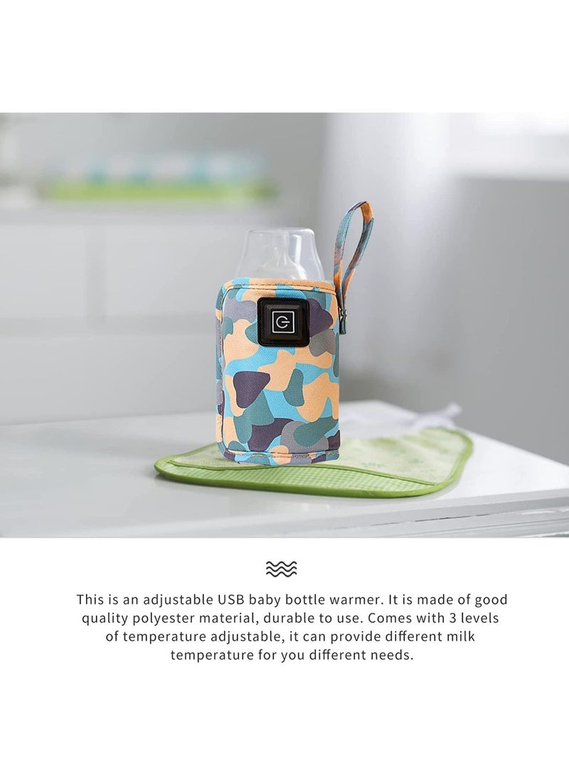 Portable Bottle Keep Warm, USB Travel Milk Heat Keeper, Baby Bottle Keep Warmer Feeding Bottle Thermostat for Home Outside in Car, Storage Cover Insulation Thermostat - Image 2