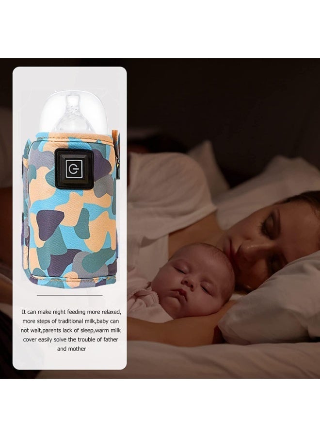 Portable Bottle Keep Warm, USB Travel Milk Heat Keeper, Baby Bottle Keep Warmer Feeding Bottle Thermostat for Home Outside in Car, Storage Cover Insulation Thermostat - Image 4