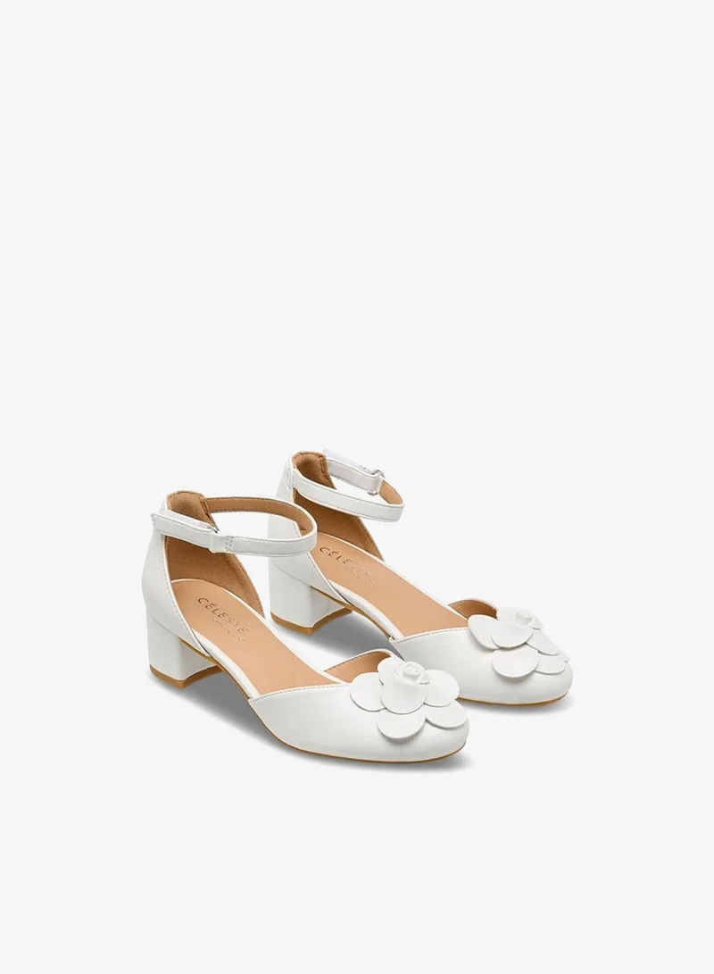 Celeste Girls Block Heel Sandals