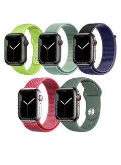 Perfii 5pcs Watch Bands Replacement for Apple Watch Strap Compatible with Apple Watch 49/46/45/44/42mm Series 10/9/8/7/6/5/4/SE/Ultra  - Image 1