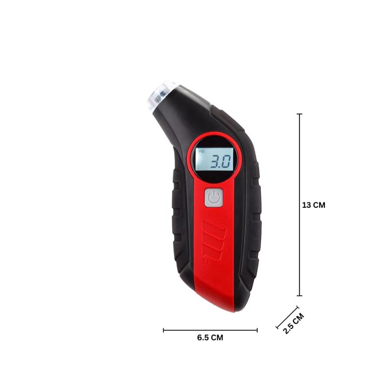 MotoMaster Digital Tire Pressure Gauge with Light | 5-99 PSI | Accurate Air Pressure Gauge for Car, Bike, Truck | PSI, KPA, BAR, kg/cm² Readings | Easy-to-Read Backlit Display - Image 3