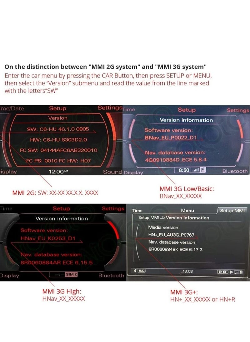 Generic - Audi Bluetooth Receiver Car Kit Compatible With Audi A3 A4 A5 A6 A7 S3 S4 Q3 Q5 Q7 Wireless Music Interface AMI MMI Adapter Premium CSR Chipset HiFi Sound Compatible With IPhone IPad Android - Image 1