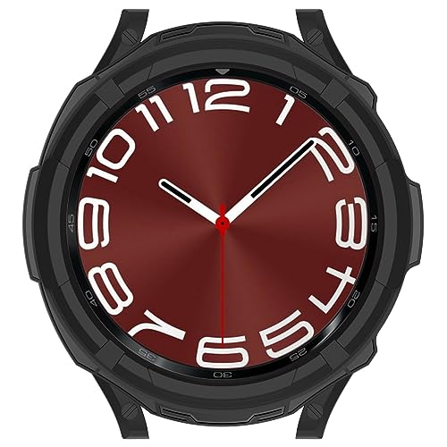 Disscool Case Cover Compatible with Samsung Galaxy Watch 6 Classic 47mm, Disscool Soft Anti Drop PC Replacement Protective Cases with Rotatable Bezel Ring Smart Watch Accessories(47mm/Black) - Image 3