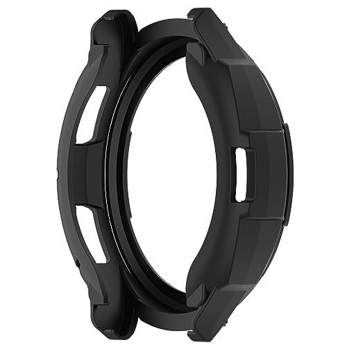 Disscool Case Cover Compatible with Samsung Galaxy Watch 6 Classic 47mm, Disscool Soft Anti Drop PC Replacement Protective Cases with Rotatable Bezel Ring Smart Watch Accessories(47mm/Black) - Image 4