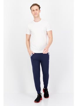 Body Glove Men Regular Fit Brand Logo Jogger Pants, Navy Blue  - Image 4