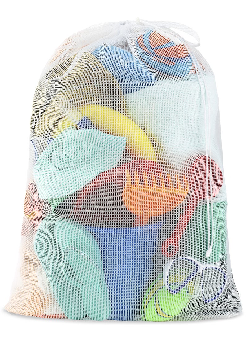 Whitmor Mesh Laundry Bag - White - Image 3