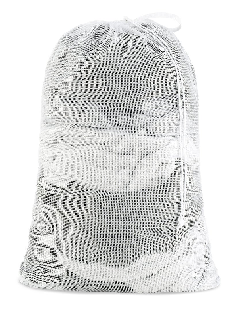Whitmor Mesh Laundry Bag - White - Image 1