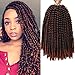 Beyond Beauty 12 inch Spring Twist Crochet Braids Hair for Butterfly Locs Bomb Twist Crochet Hair Beyond Beauty Ombre Colors Synthetic Fluffy Hair Extension 3 Packs(12 Inch, M1B 350) - Image 2