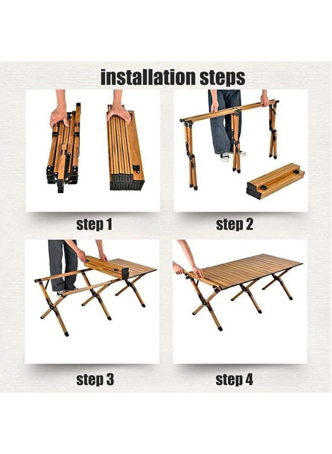Generic - Folding Table, Card Table, Small Portable Folding Table, Indoor & Outdoor, Rugged, Portable, Suitable for Picnic, Party, Camping, Easy to Folded & Store(Size: 90*59*42cm) - Image 1
