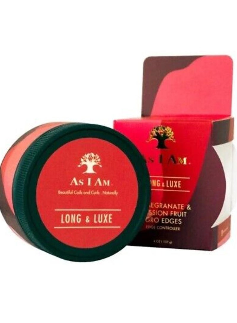 As I Am Long and Luxe Gro Edges Edge Controller Pomegranate & Passion Fruit 113g - Image 1