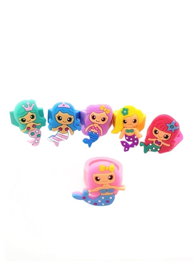 6-Piece Mermaid Shaped Rings  - Image 1