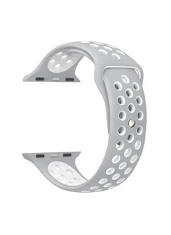 TWEGGON Apple Watchband Compatible with 42mm(Series 10)/41mm/40mm/38mm Dot Apple Watch Strap for Apple Watch All Series Grey/White  - Image 2
