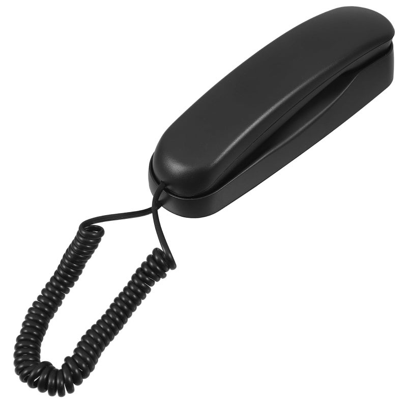 Vintage Black Wall Mounted Corded Landline Telephone For Home Office Hotel - Image 2