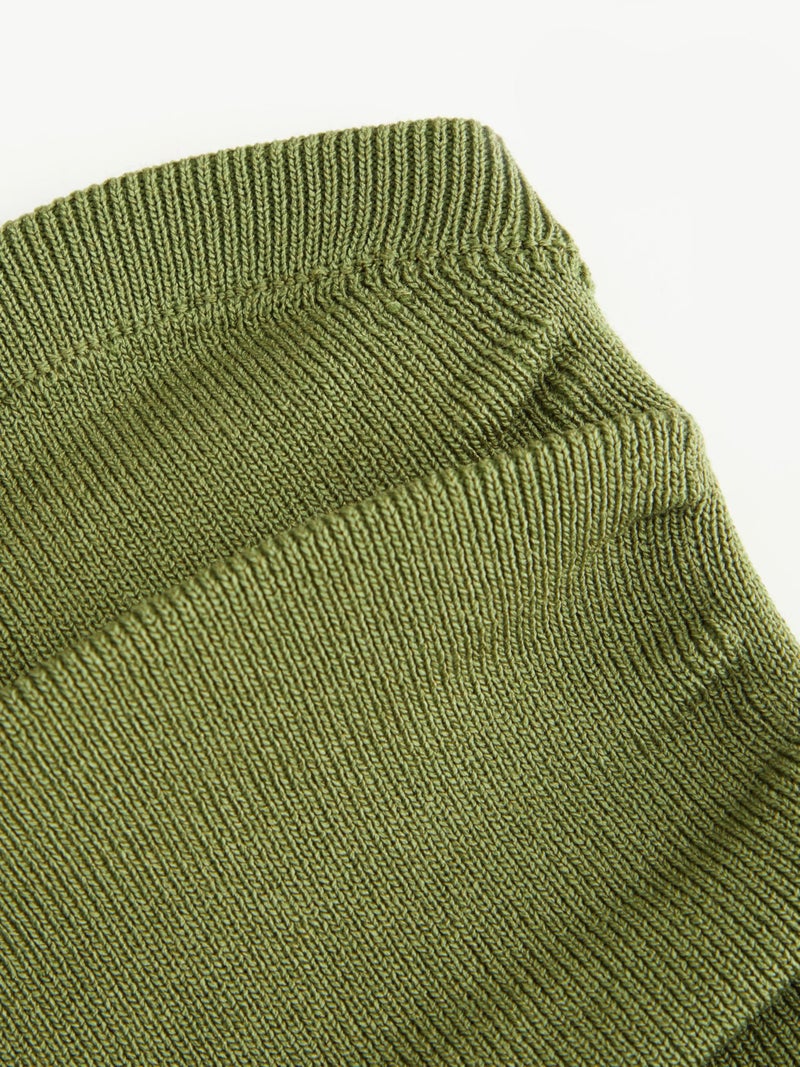 CIDER Faux Pearl Tube Tops for Women Crop Knit Split Hem Ruched Going Out Tops Cute Summer Outfits Y2K Matcha Green - Image 3
