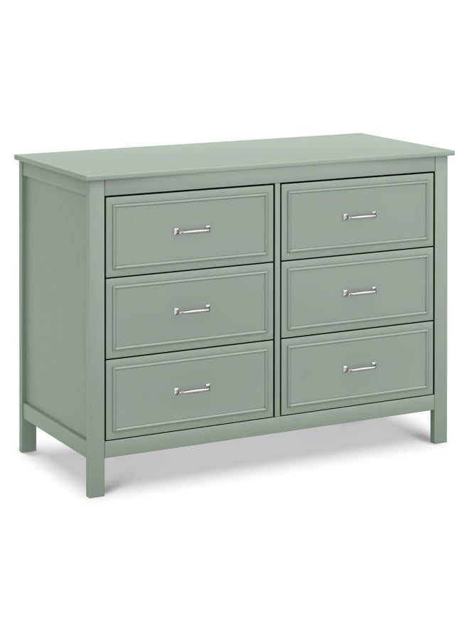 daVinci Charlie 6-Drawer Double Dresser in Light Sage, GREENGUARD Gold Certified - Image 1