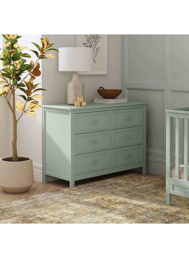 daVinci Charlie 6-Drawer Double Dresser in Light Sage, GREENGUARD Gold Certified - Image 3