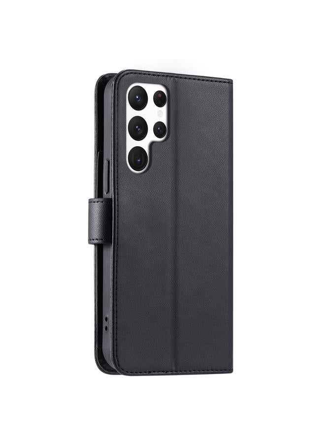 اس-توب جراب لهاتف Samsung Galaxy S24 Ultra 5G جراب هاتف جلدي مع مشبك حلقي على شكل معين - Image 3