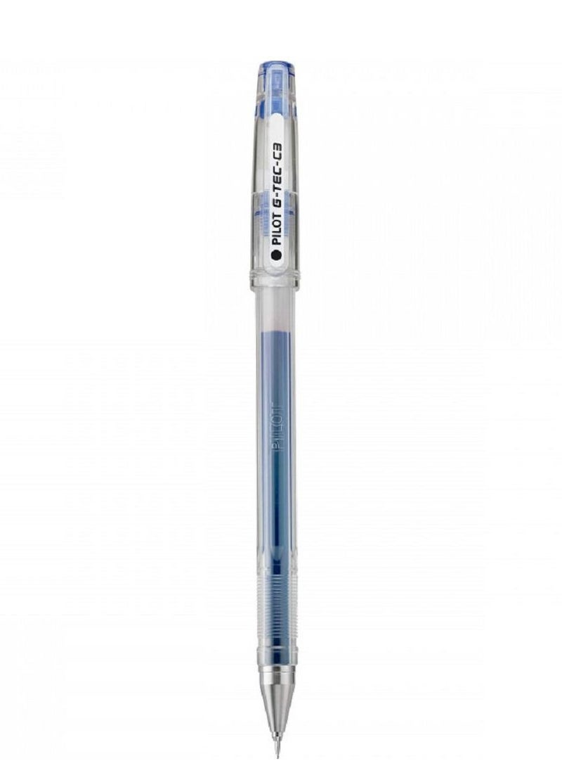 Pilot G-Tec-C3 12-Piece Blue Micro Fine Point Rollerball Pen 0.3mm - Image 3