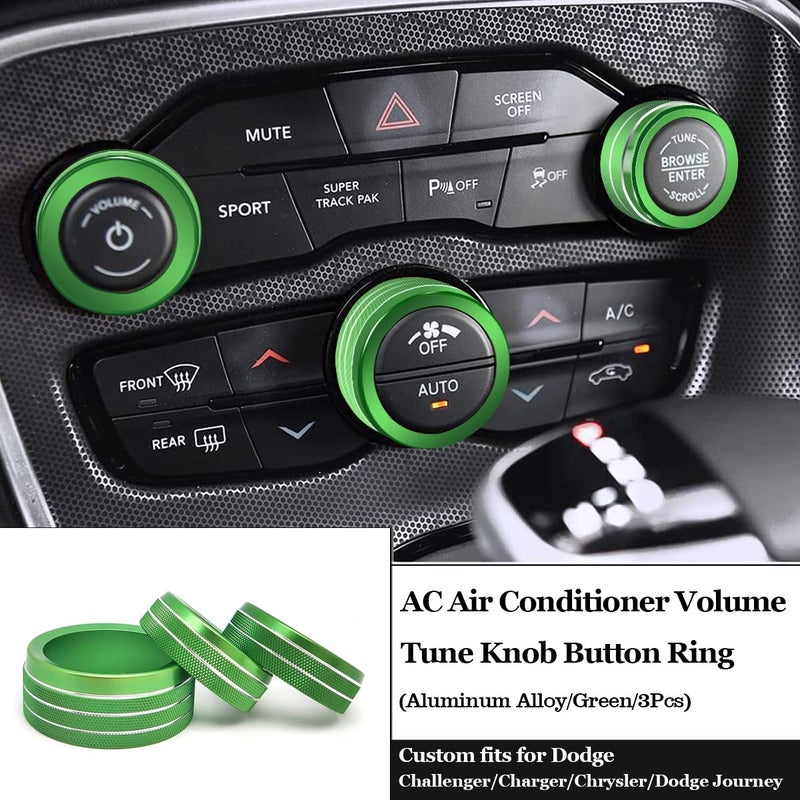 Auprite Climate Control Knob Covers Set for Dodge Vehicles - Image 2