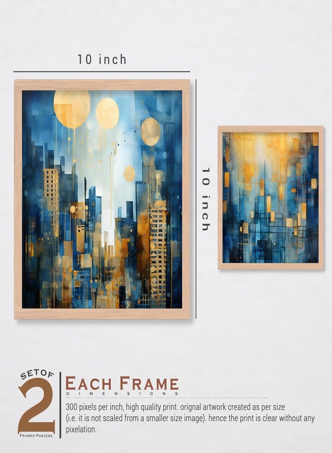 ARTELLY Wall Paintings For Bedroom - Living Room Home Wall Decor Framed - Painting For Wall Decoration - Frames For Office (Set of 4) (Medium, Art 5) - Image 3