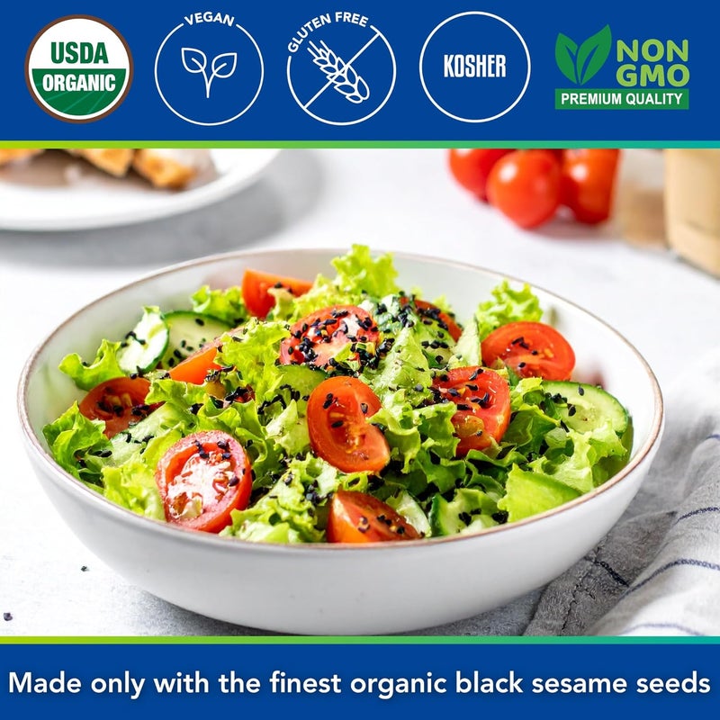 Kevala Organic Black Sesame Seeds 4Lbs (RAW) - Image 5