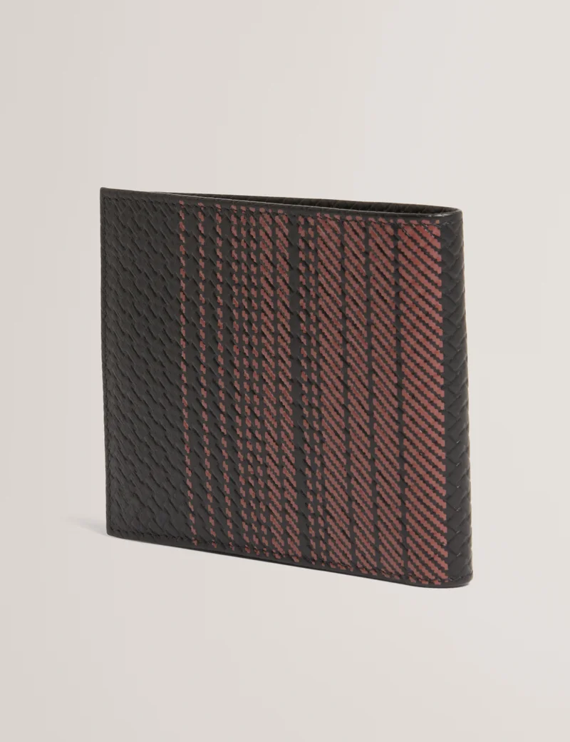 Ted Baker Printed Weave Leather Wallet