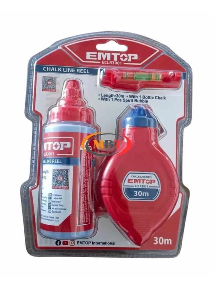 EMTOP Straight Line Marker with Chalk Powder - 30m - Image 1