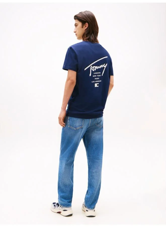 TOMMY JEANS Signature Back Logo Jersey T-Shirt