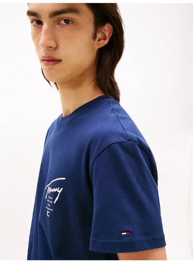 TOMMY JEANS Signature Back Logo Jersey T-Shirt