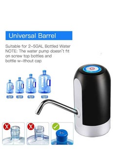 KRAWN Electric Water Pump Dispenser For Drinking Water Bottles Cordless Rechargeable Electronic  - Image 4