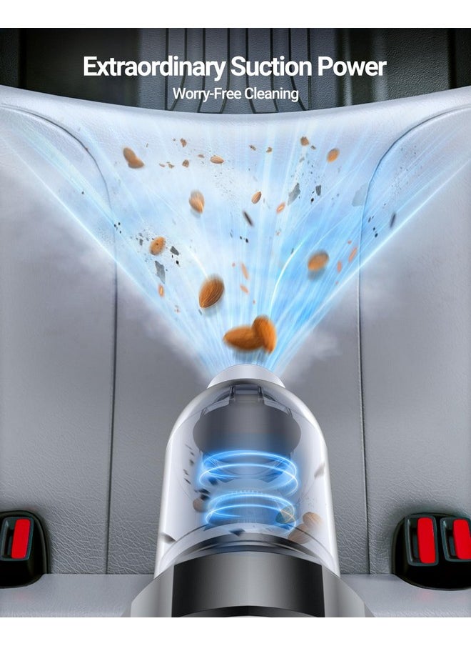 SEALIGHT SEALIGHT Car Vacuum Portable Cordless, 21000pa High Power Handheld Car Vacuum, Two Batteries Long Endurance, 18v/120w Portable Vacuum Cleaner for Car & Home  - Image 5