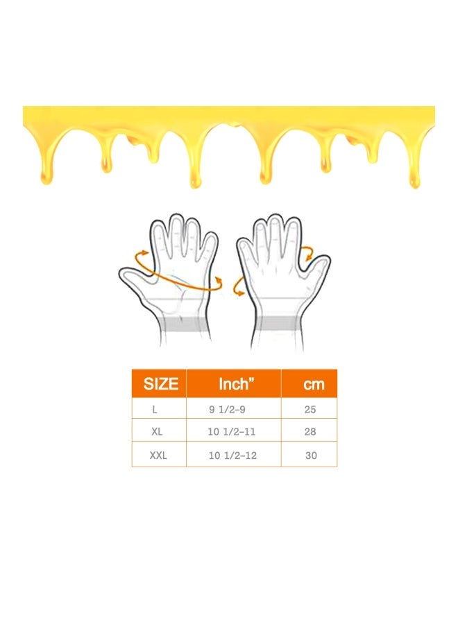 NIBEMINENT Anti-Smash Beekeeping Gloves Beige/Yellow 2XL - Image 5