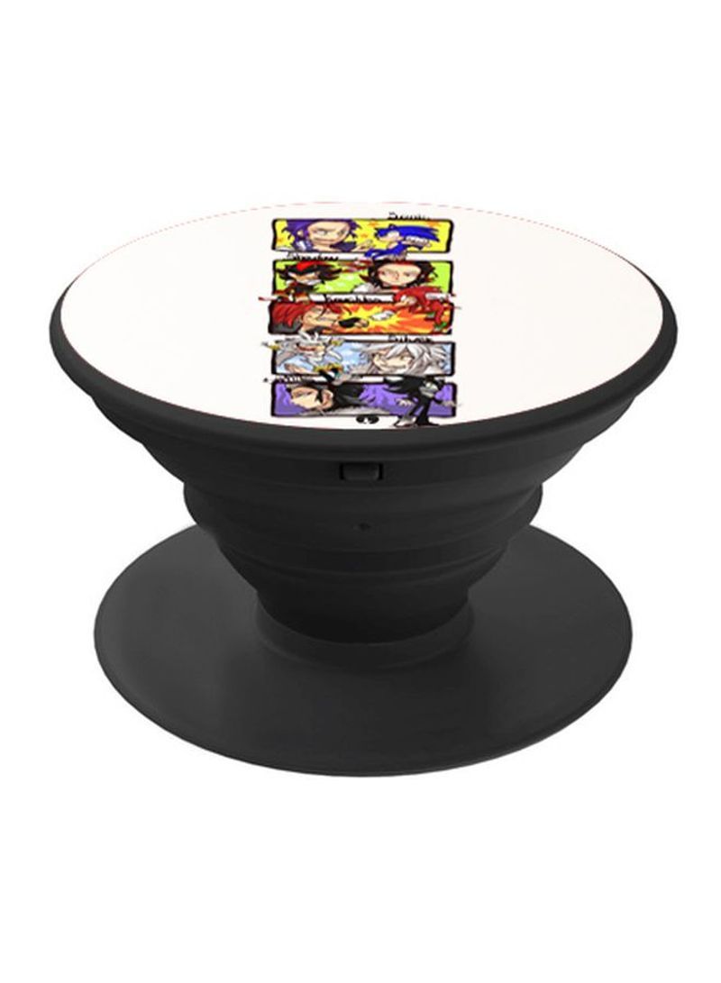 RKN Printed Pop Socket White/Green/Yellow - Image 1