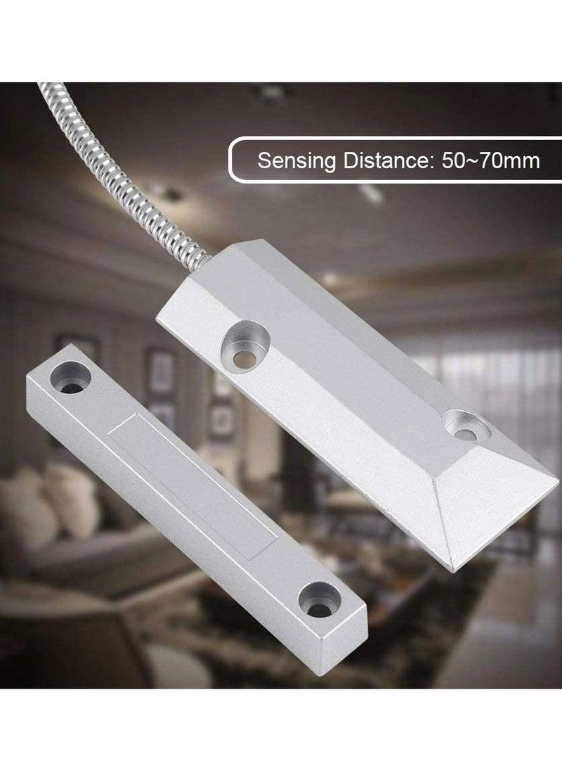 Y&D Wired Metal Door Window Magnetic Contact Sensor Switch Security Alarm Kit for Garage Warehouse Factory  - Image 3